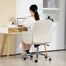Vinsetto Bürostuhl mit Wippfunktion Schreibtischstuhl höhenverstellbarer Drehstuhl ergonomischer Arbeitsstuhl modern Belastbar bis 120 kg