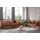 Woood 3-Sitzer WOOOD "Rodeo Sofa", braun (cognac), B:277cm H:85cm T:86cm, Sofas, in Lederoptik, Breite 277 ccm