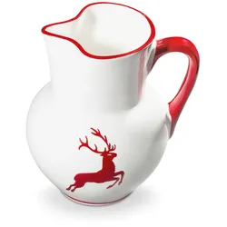 Gmundner Keramik Rubinroter Hirsch, Krug Wiener Form (1,5L)
