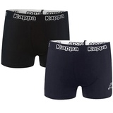 2er Pack Kappa Trunk Boxershorts 008 schwarz/dunkelblau XXL