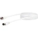 Schwaiger SAT-Anschlusskabel 75 dB 150 cm Weiß