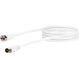 Schwaiger SAT-Anschlusskabel 75 dB 150 cm Weiß
