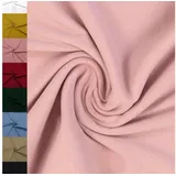 MAGAM-Stoffe Stoff "Noah", Bündchenstoff Feinstrick uni einfarbig ÖKO-TEX Meterware ab 50cm rosa