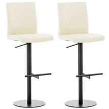 deluke Barhocker DIVER 40 x 49 x 93 cm Creme/Schwarz