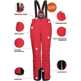 KILLTEC KSW 249 WMN SKI PNTS Latzhose Rot 40