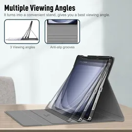 Fintie Tastatur Hülle für Samsung Galaxy Tab A9 Plus 11 Zoll (2023) Lila Marmor