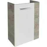 Fackelmann Waschbeckenunterschrank SBC 44 x 60 x 24,3 cm Weiß