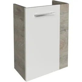 Fackelmann Waschbeckenunterschrank SBC 44 x 60 x 24,3 cm Weiß