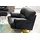 TRENDMANUFAKTUR Sessel Cecilia 112 x 87 x 90 cm Schwarz mit bequemen Armlehnen