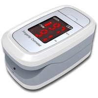 OXIGENO D2 Finger Pulsoximeter Fingerpulsoximeter mit Alarmfunktion inklusive Aufbewahrungstasche, Batterien, Gebrauchsanleitung