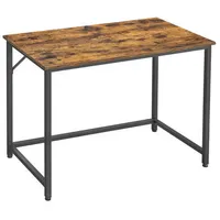 VASAGLE Vasagle, Schreibtisch, Braun, Schwarz, Metall, Holzwerkstoff, vintage, rechteckig,