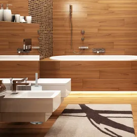 Relaxdays Toilettenpapier Aufbewahrung, 5 Rollen Klopapier, stehend, Metall, Ersatzrollenhalter HxD: 55 x 15 cm, silber