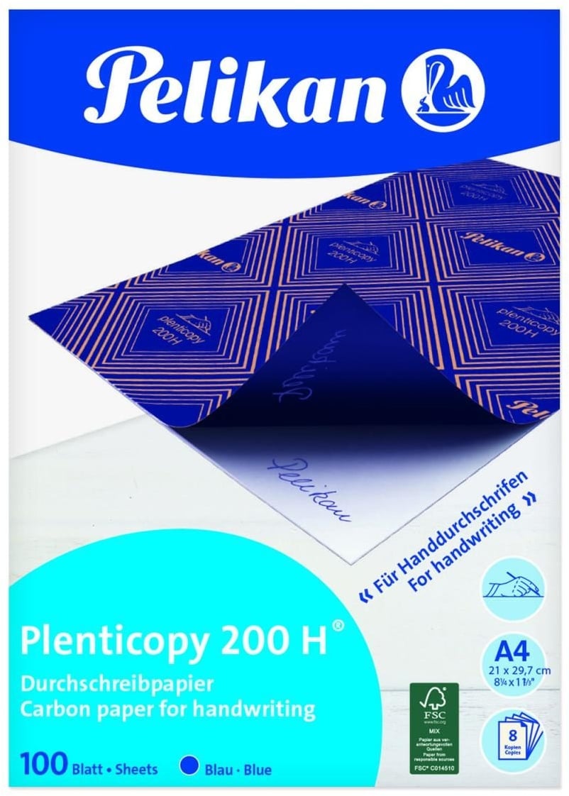 Preisvergleich Produktbild Pelikan Durchschreibepapier plenticopy 200 H® 404426  blau