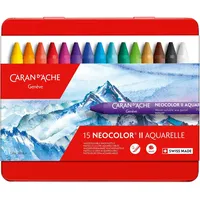 Caran d'Ache Wachsmalstifte NEOCOLOR II 15 St. mehrfarbig
