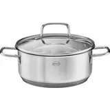 Rösle Bratentopf Basic Line Ø 20 cm Edelstahl, mit Glasd