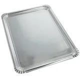 Papstar Einweg-Servierplatten 10 St. 45,5 x 34 cm Silber