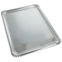 Papstar STARPAK Einweg-Servierplatten silber 45,5 x 34,0 cm, 10 St.