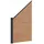 vidaXL Zaunelement WPC und Aluminium 1 x 1 m Braun