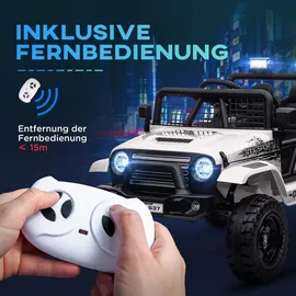 aiyaplay Kinder Elektroauto Geländewagen weiß (1-tlg)