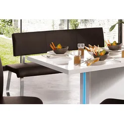 Polsterbank MCA FURNITURE "Arco", braun, B:155cm H:86cm T:59cm, Sitzbänke, belastbar bis 280 Kg, Echtleder, in verschiedenen Breiten
