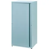 [en.casa] Burlöv Aktenschrank 88 x 40 x 35 cm Graublau