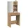 vidaXL Schminktisch mit LED-Leuchten Artisan-Eiche 60x40x140 cm,