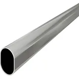 Ms Beschläge - Ovale Kleiderstange 30x15mm Schrankstange Garderobenstange verchromt 1,50 Meter