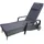 MCW Cesena Relaxliege 197 x 71 x 108 cm grau/anthrazit inkl. Rollen