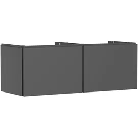 Hansgrohe Xilesa E Waschtischunterschrank 2 Schubkästen, Schiefergrau matt
