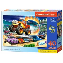 Castorland Puzzle maxi 40 elementów. Skaczący Monster Truck