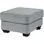 Soho Hocker Franka 75 x 42 x 62 cm Grau