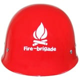 Funny Fashion Kostüm Historischer Feuerwehr Helm 'Fire Brigade' für Erw rot