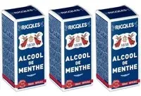 Ricqles alcool de menthe Solution(S) 3x50 ml