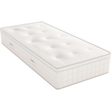 SCHLARAFFIA Boxspringmatratze Air Boxspring mit Topper, 33 cm hoch, Raumgewicht: 43 kg/m3, 882 Federn, 1 St., mit abnehmbaren Topper weiß Schlaraffia Matratzen Matratze