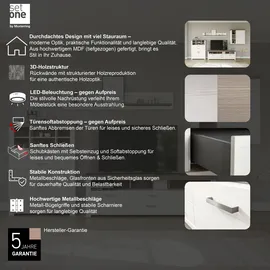 Set One by Musterring Wohnwand »York« Set, 4 Stk. tlg. set one by Musterring weiß