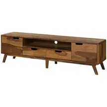MASSIVMOEBEL24.DE Malmö 2 TV-Lowboard 180x48 cm Braun Holz