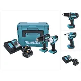 Makita Bohrmaschine + Akkuschrauber, DLX 2339 J (Akkubetrieb)