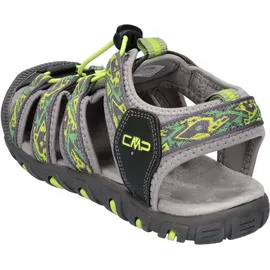 CMP Kids SAHIPH Hiking Sportliche Sandale, Grau-Limettengrün (Graffite-Lime Green), 40 EU