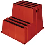 OEM Schwerlasttritt Stufen 2 Plattform-H.500mm Ku.rot