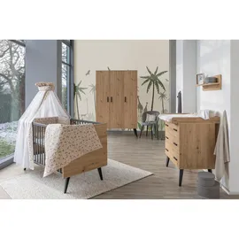 Schardt Baby-/Kinderzimmer-Set Morris Oak 3-teilig Artisan/Anthrazit