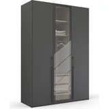 Rauch Drehtürenschrank »Kleiderschrank Schrank Garderobe SKAT SHINE mit hochwertigem,«, transparentem Grauglas inkl. umfangreichem Zubehör MADE IN GERMANY,