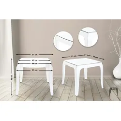 CLP Outdoor Beistelltisch Queen transparent