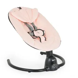 Moni Babywippe Clarissa elektrisch Moskitonetz Fernbedienung Musikfunktion Timer grau pink
