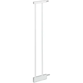 Relaxdays Türschutzgitter Verlängerung 14 cm, ohne Bohren, Treppenschutzgitter Erweiterung, Klemm-Türgitter, Stahl, weiß