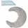 roba Lil Cuties Mondkissen 40 x 30 cm Grau