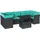 vidaXL 8-teiliges Gartensofa-Set Loungeset schwarz