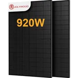 Jolywood 460W Bifazial Full Black Solarmodul für Balkonkraftwerke Photovoltaik Glas-Glas n-Type TOPCon, by Powerness - 2 Stücke / Powerness Express (Lieferzeit: 5-14 Werktage)