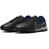 Nike Tiempo Legend 10 Pro Low-Top-Fußballschuh für Turf - Schwarz, 45.5