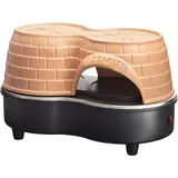 EMERIO PO-122250 Pizza-Ofen Pizzarette Pizza Ofen 2 Personen Schwarz