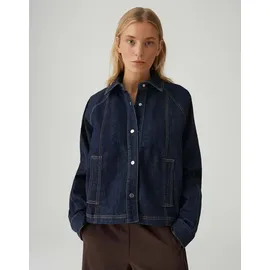 Opus Damen Jacke | JOVENA Regular ausgestellte Jeansjacke aus BCI Cotton Mix Dark Bold Blue, 38